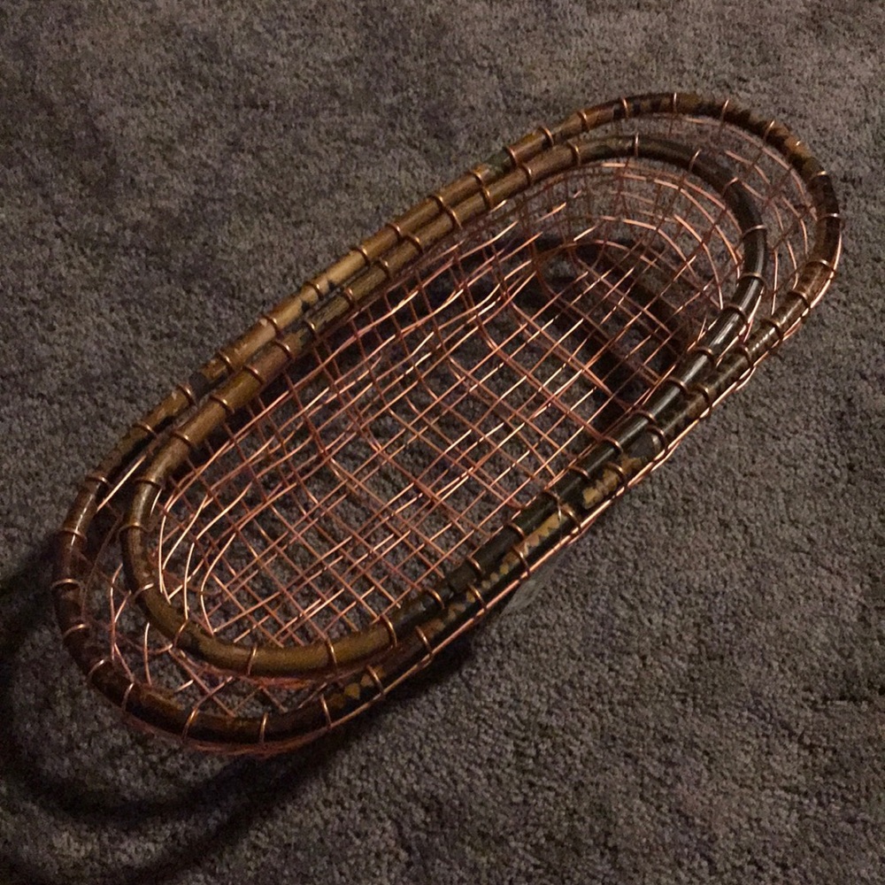 mudpie oval copper wire basket set